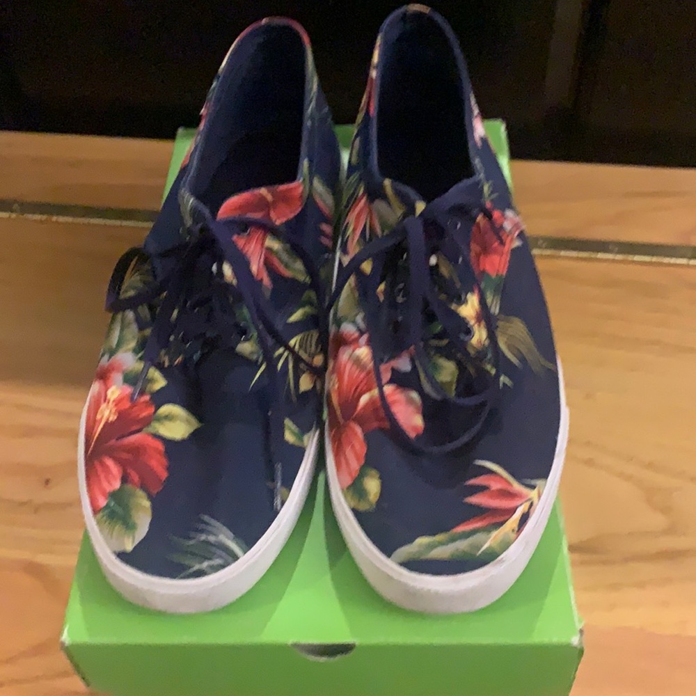 HUF Sutter Navy Floral Shoes
